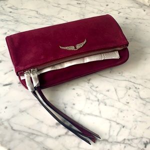Zadig and Voltaire Suede Rock Clutch